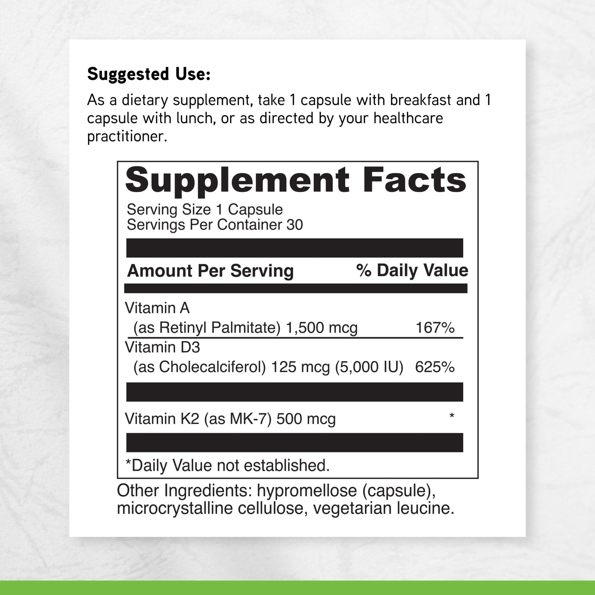 DAVINCI Labs ADK - Helps Support Bone, Heart & Immune Health - Dietary Supplement with Vitamins A, D3 & K2 (as MK-7) - Vegetarian - PrimeBioHealth - canada supplements