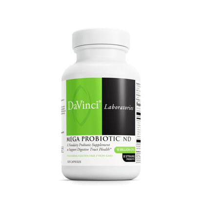 DAVINCI Labs Mega Probiotic ND - Non-Dairy Probiotic Supplement Supports Gut, Digestive & Brain Health* - Gut Health Support Supplement - PrimeBioHealth - canada supplements