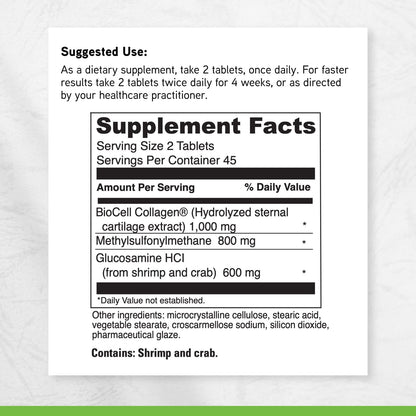 DAVINCI Labs Natures Collagen - BioCell Collagen Supplement with MSM & Glucosamine - Helps to Support Joint Health, Skin Health & Connective Tissues - PrimeBioHealth - canada supplements