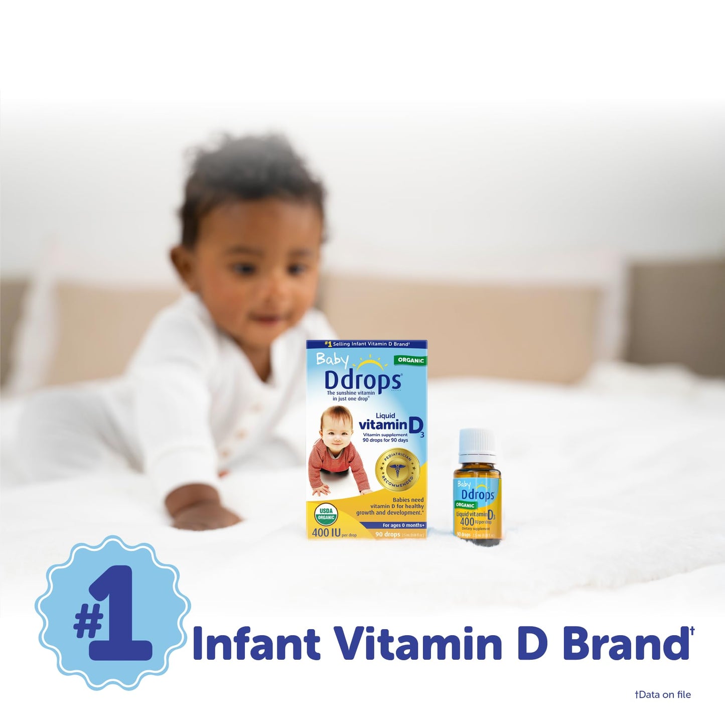 Ddrops Baby 400 IU, Vitamin D, 90 Drops 2.5mL (0.08 Fl. Oz (Pack of 1)) - PrimeBioHealth - canada supplements