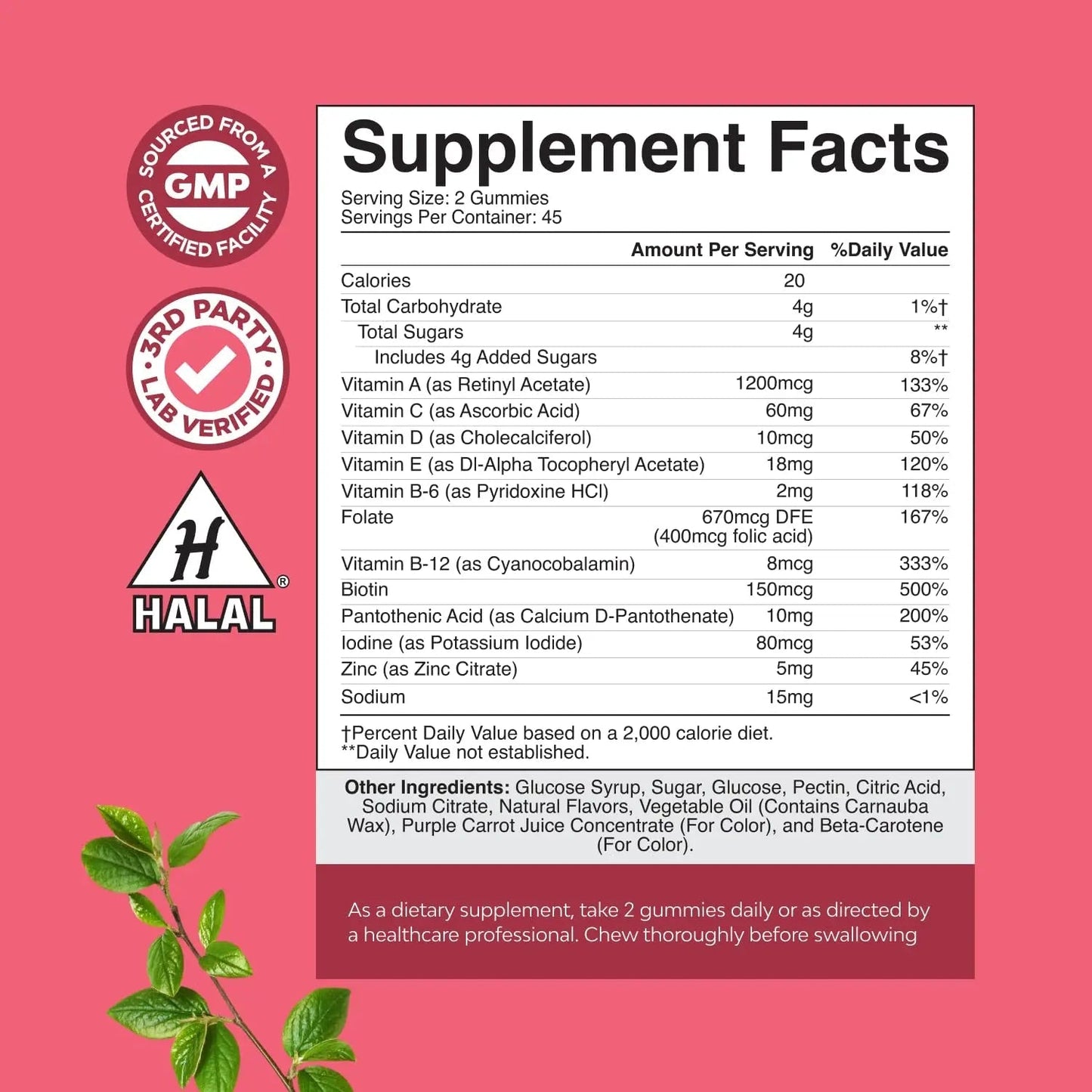 Delicious Daily Multivitamin for Women Gummies - Women's Multivitamin Gummies for Adults Energy and Immunity - PrimeBioHealth - canada supplements