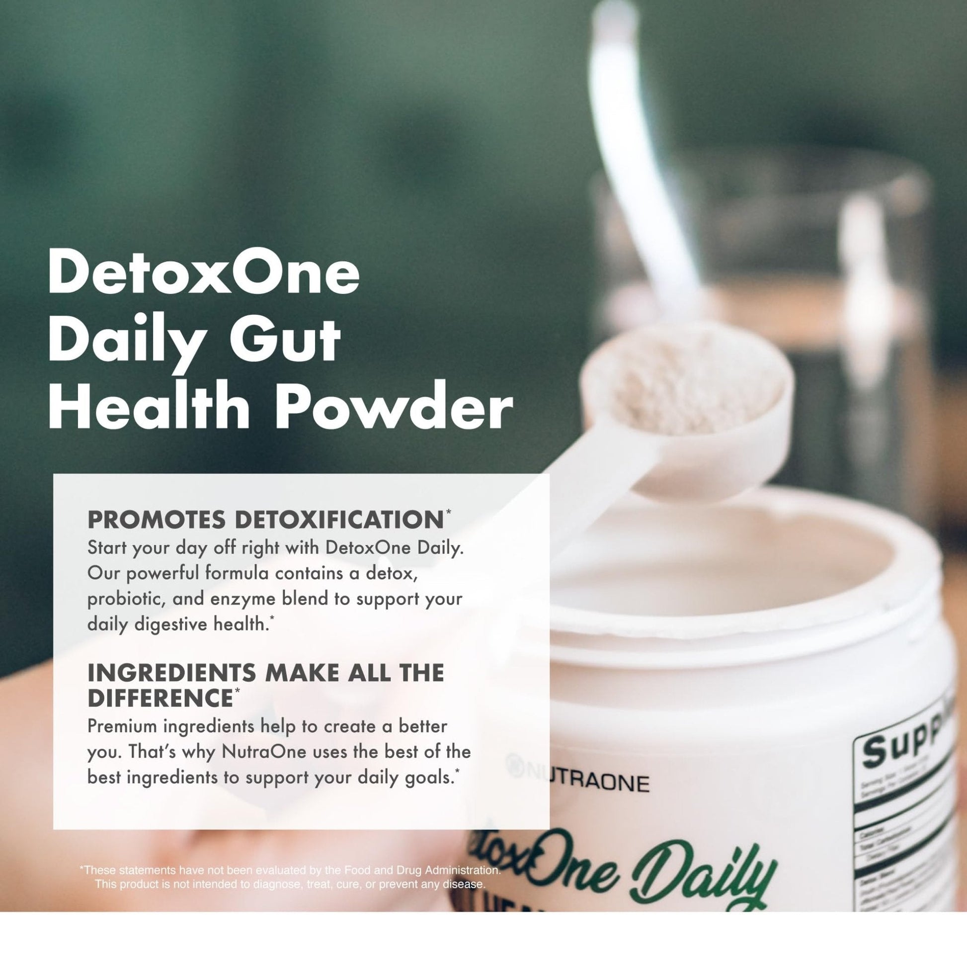DetoxOne Daily Gut Health Powder* | Supports Normal/Healthy Digestive Function*| Promotes Detoxification*| Boost Energy & Improves Nutrient Absorption* - PrimeBioHealth - canada supplements