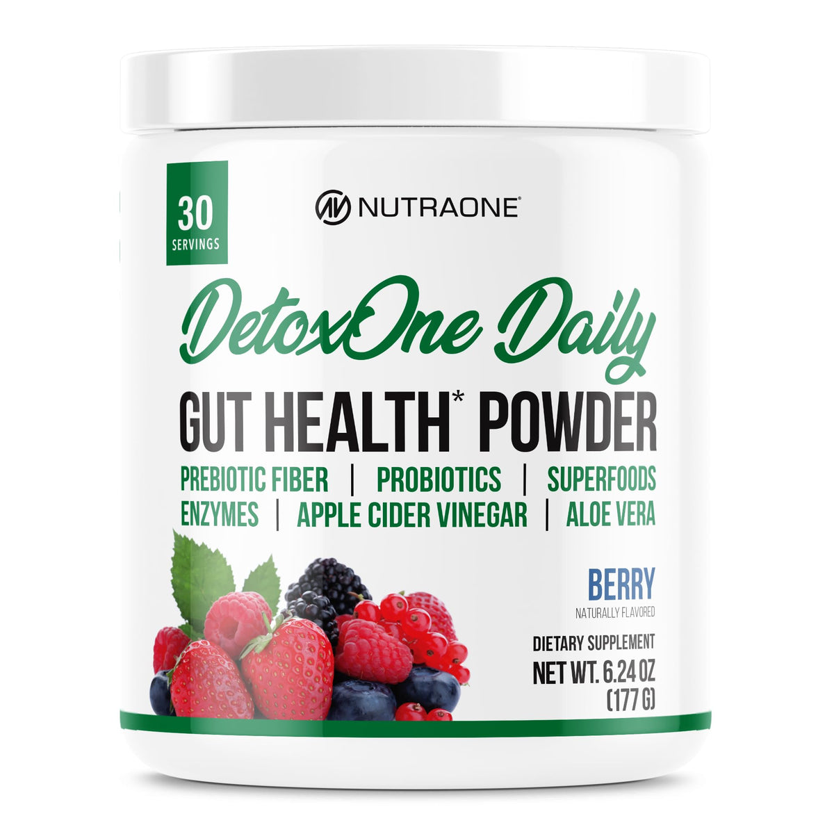 DetoxOne Daily Gut Health Powder* | Supports Normal/Healthy Digestive Function*| Promotes Detoxification*| Boost Energy & Improves Nutrient Absorption* - PrimeBioHealth - canada supplements