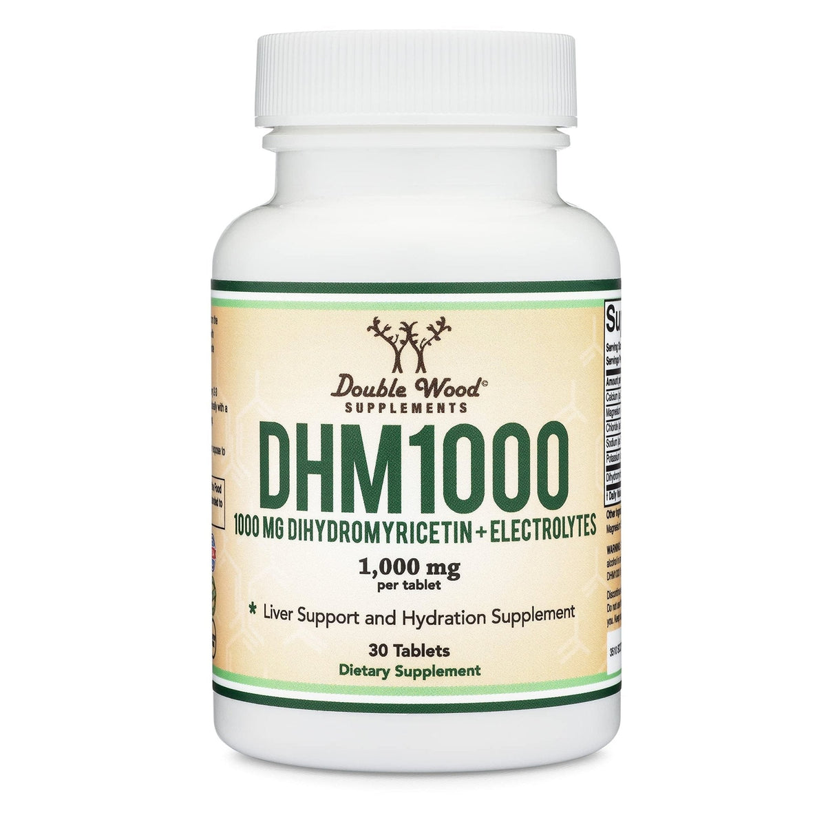 DHM1000 Dihydromyricetin (DHM) Tablets - Most Powerful DHM Supplement on The Market - 1,000mg per Capsule (30 Count) Enhanced with Electrolytes - PrimeBioHealth - canada supplements