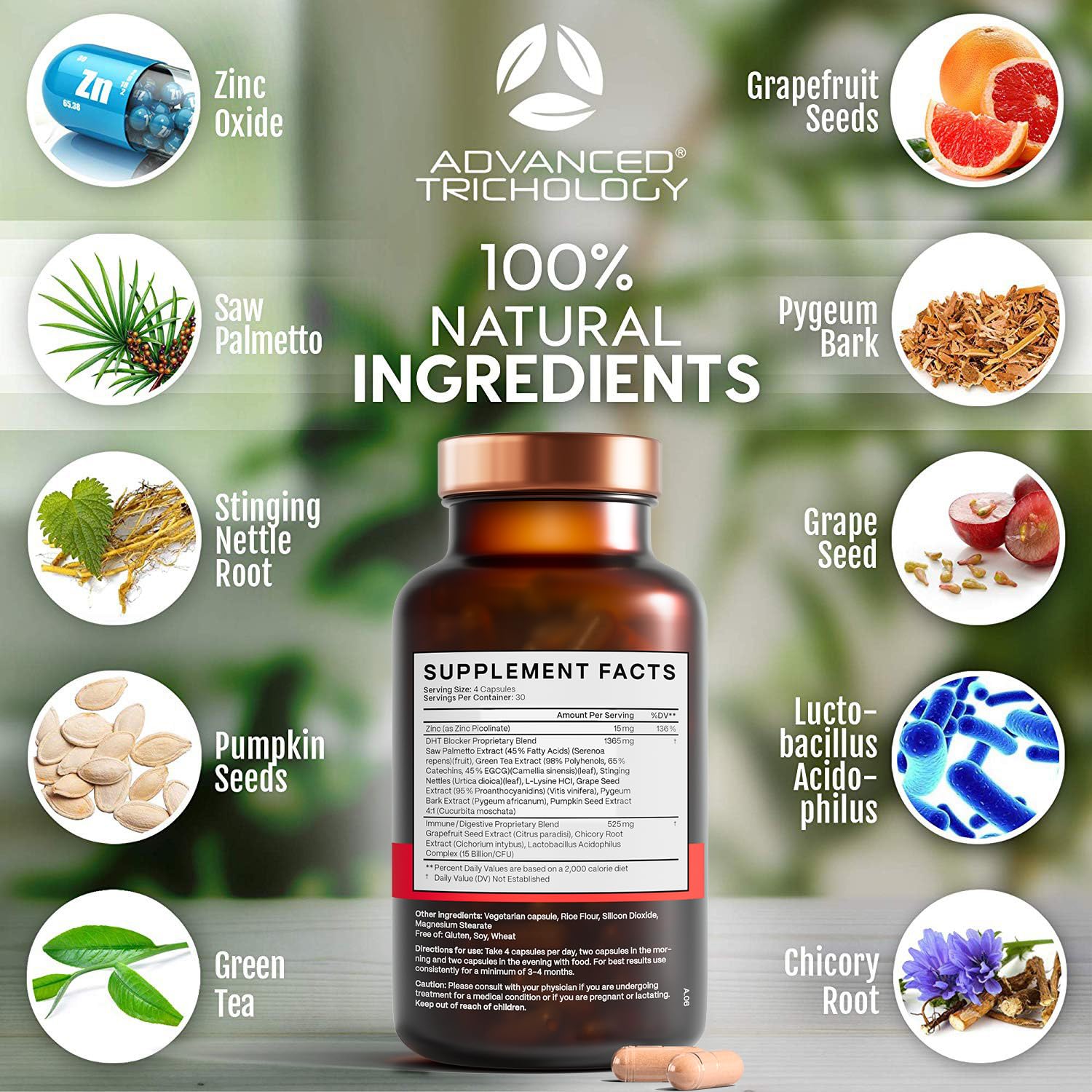 DHT Blocker - Hair Growth Supplement for Genetic Thinning for Men and Women | Approved* by American Hair Loss Association | Guaranteed, Backed by 20 Years - PrimeBioHealth - canada supplements