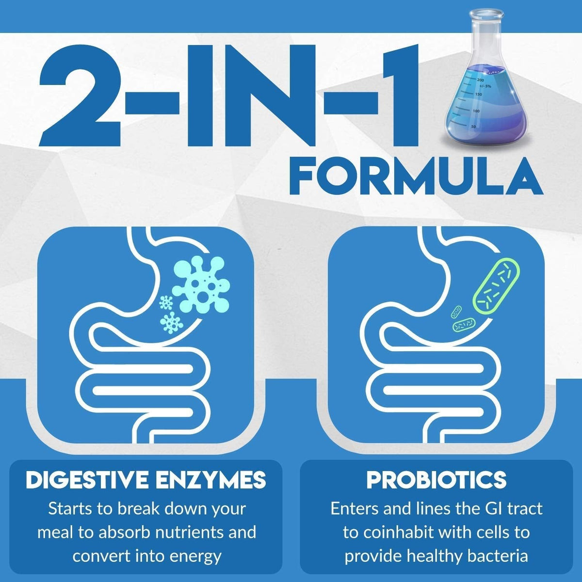 Digest Complete 2-in-1 Probiotic Digestive Enzymes, 60 Capsules - PrimeBioHealth - canada supplements