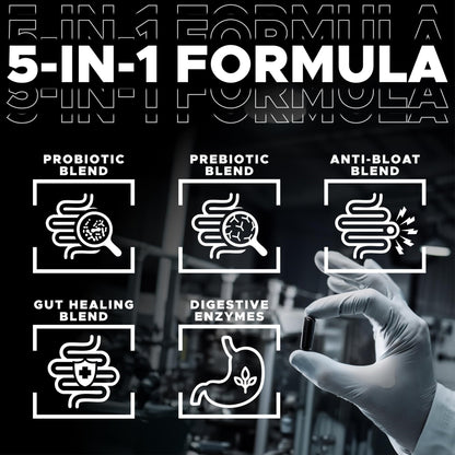 DIGESTIVAL 5-in-1 Gut Health Formula: Probiotics, Prebiotics, Enzymes, Gut Healing & Bloat Relief with 53 Ingredients, 60 Billion CFU, and Advanced Support for IBS, - PrimeBioHealth - canada supplements