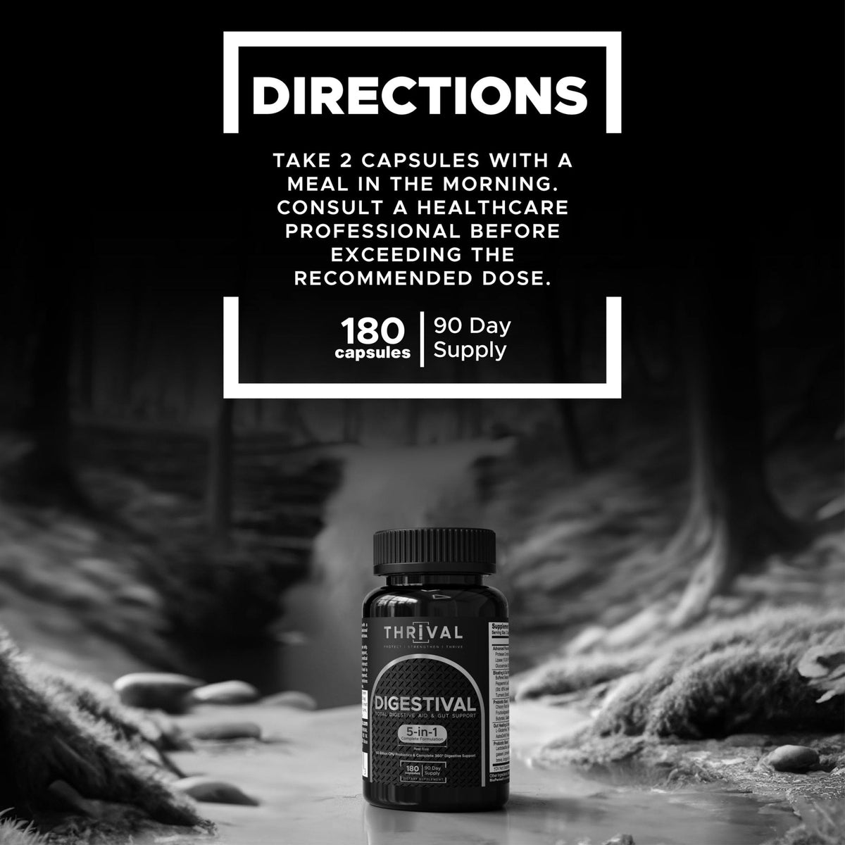 DIGESTIVAL 5-in-1 Gut Health Formula: Probiotics, Prebiotics, Enzymes, Gut Healing & Bloat Relief with 53 Ingredients, 60 Billion CFU, and Advanced Support for IBS, - PrimeBioHealth - canada supplements
