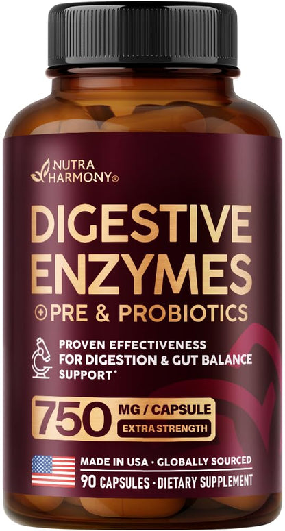 Digestive Enzymes for Women - Multi Digestive Enzymes | Papaya | Bromelain | Probiotic & Prebiotics - Gut & Digestion Support, Bloating Relief - Vegan, Lab Tested - PrimeBioHealth - canada supplements