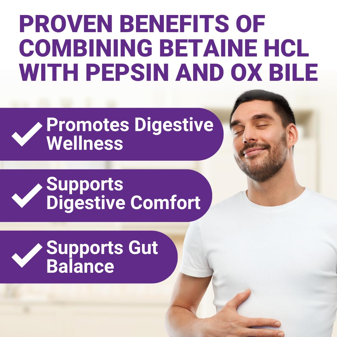 Digestive Enzymes with Ox Bile and Betaine HCl (100 Caps) Ox Bile Supplements for No Gallbladder with Papain & Pepsin A | Pancrease Cleanse & Detox - PrimeBioHealth - canada supplements