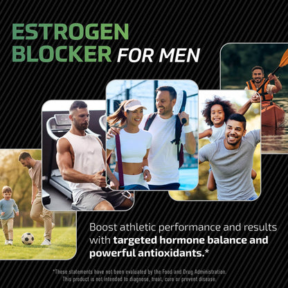 DIM Supplement for Men 300mg | Estrogen Blocker & Aromatase Inhibitor | Extra Strength Men’s Hormone Balance & Fitness Booster with Diindolylmethane Plus CDG - PrimeBioHealth - canada supplements