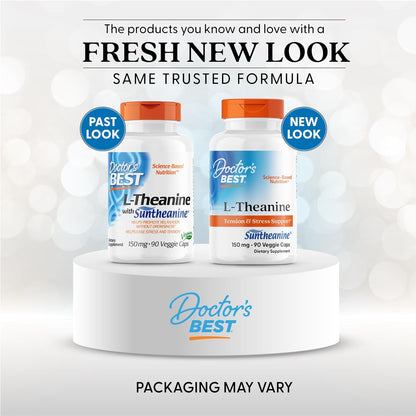 Doctor's Best L-Theanine Contains Suntheanine, Helps Reduce Stress & Sleep, Non-GMO, Gluten Free, Vegan, 150 mg (DRB-00197), 90 Count - PrimeBioHealth - canada supplements