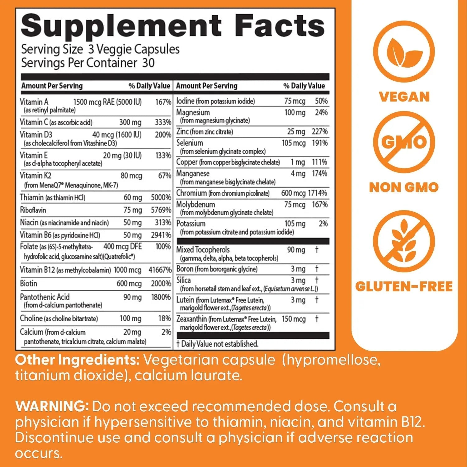 Doctors Best Multi-Vitamin Mineral Complex, Comprehensive Health Support, Non-GMO, Gluten Free, Vegan 90 Veggie Capsules - PrimeBioHealth - canada supplements