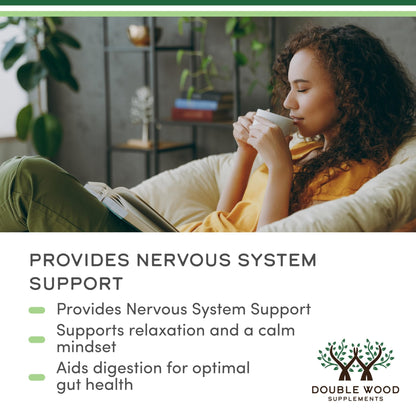 Double Wood Supplements Organic Lemon Balm Tincture - for Digestion & Relaxation 590mg - 2FL OZ, 120 Servings - PrimeBioHealth - canada supplements