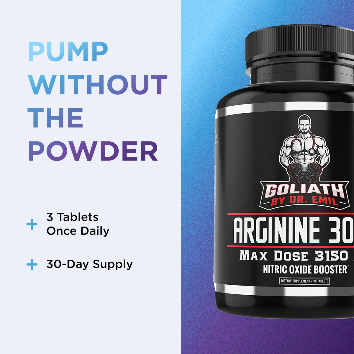 Dr. Emil - L Arginine (3150mg) Highest Capsule Dose - Nitric Oxide Supplement for Vascularity, Endurance and Heart Health - PrimeBioHealth - canada supplements