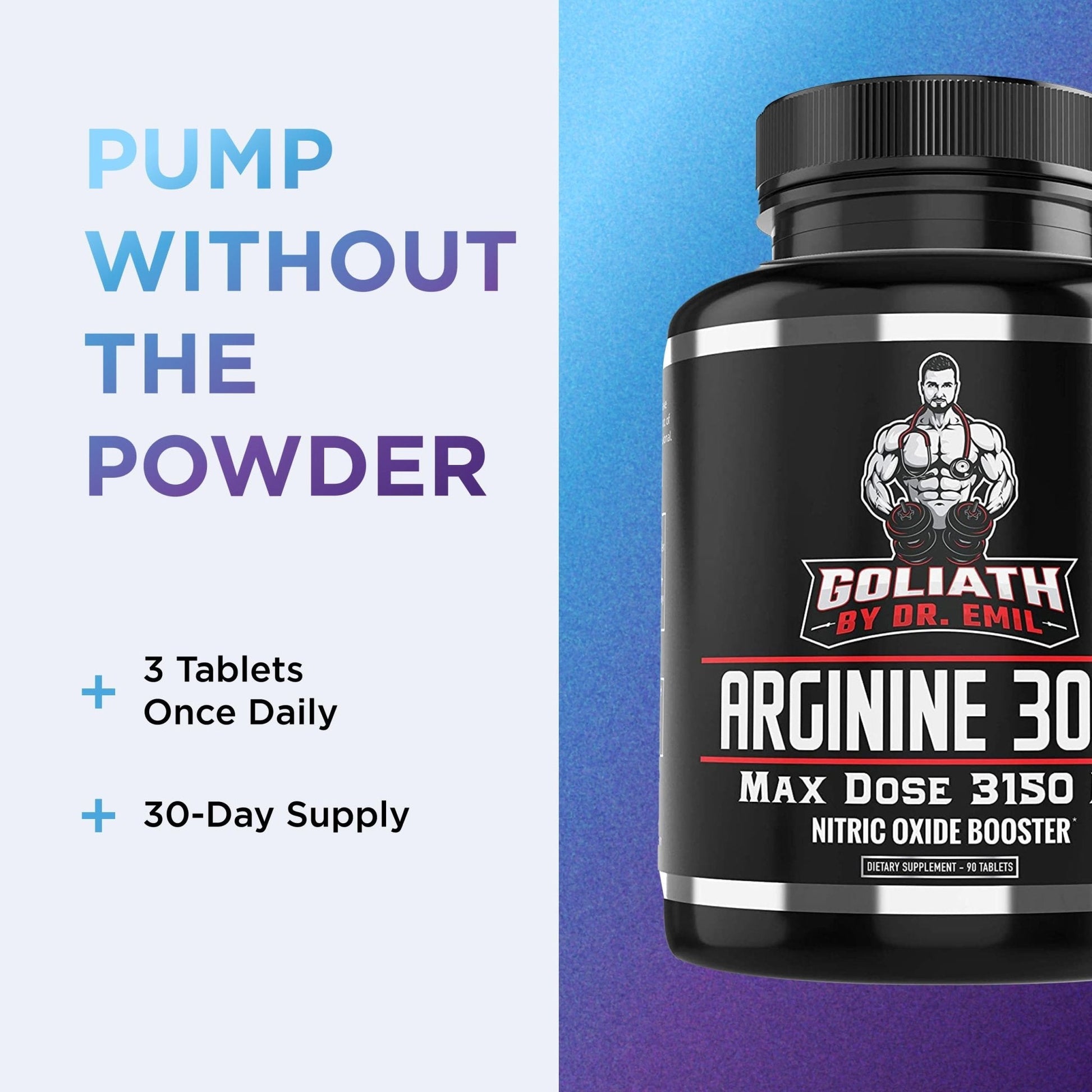 Dr. Emil - L Arginine (3150mg) Highest Capsule Dose - Nitric Oxide Supplement for Vascularity, Endurance and Heart Health - PrimeBioHealth - canada supplements