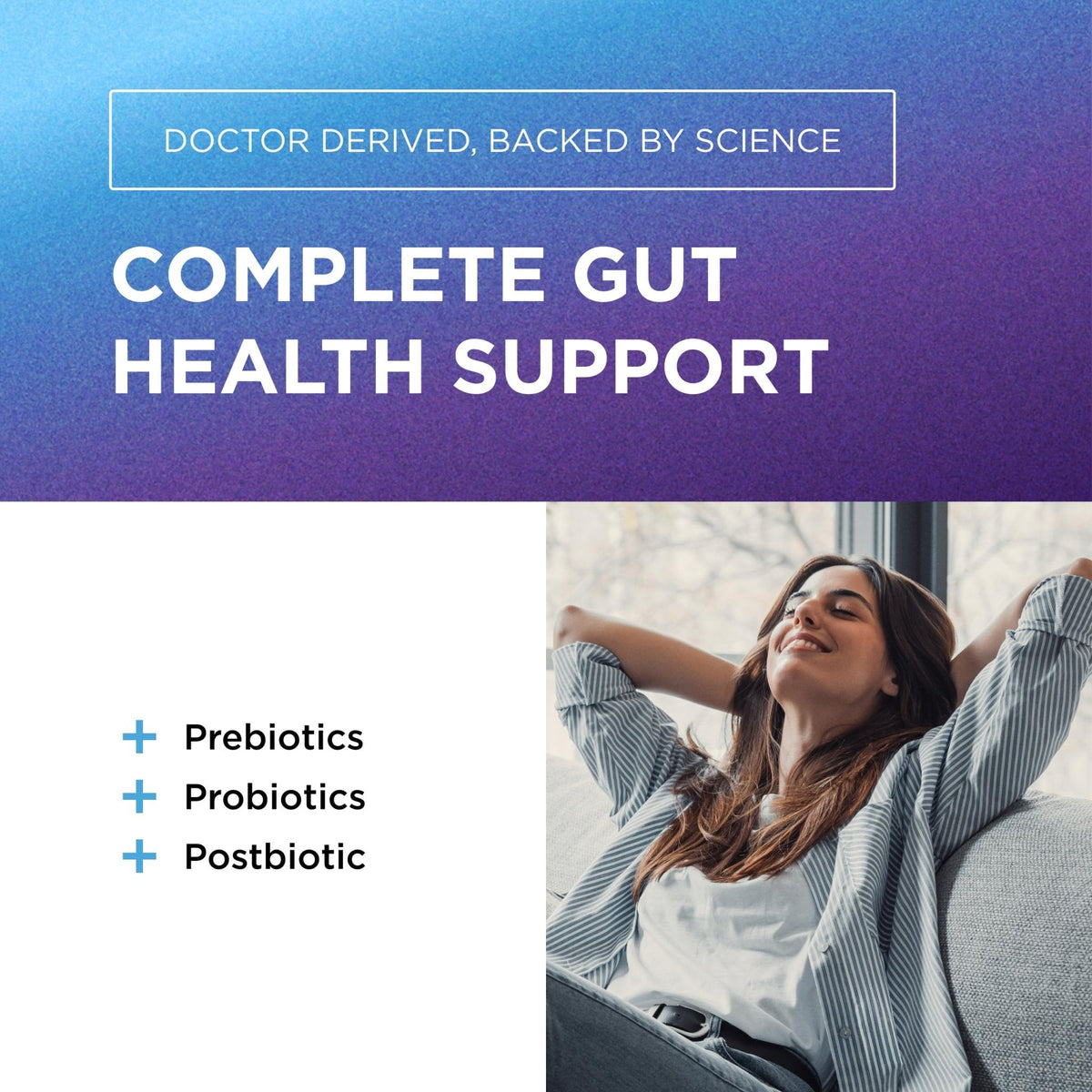 DR. EMIL NUTRITION Total Gut Health Complex - Prebiotic, Probiotic & Postbiotic Supplement - Supports Digestive Health, Bloating & Gut Balance - PrimeBioHealth - canada supplements