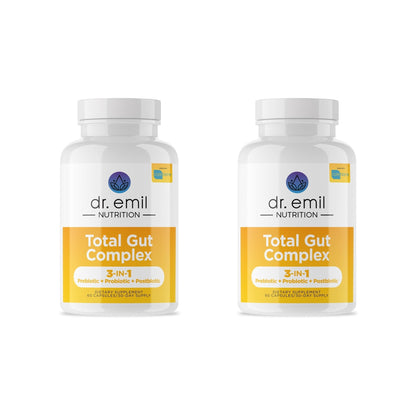 DR. EMIL NUTRITION Women & Men Total Gut Health Complex | Prebiotic + Probiotic + Postbiotic Gut Health Supplements - PrimeBioHealth - canada supplements