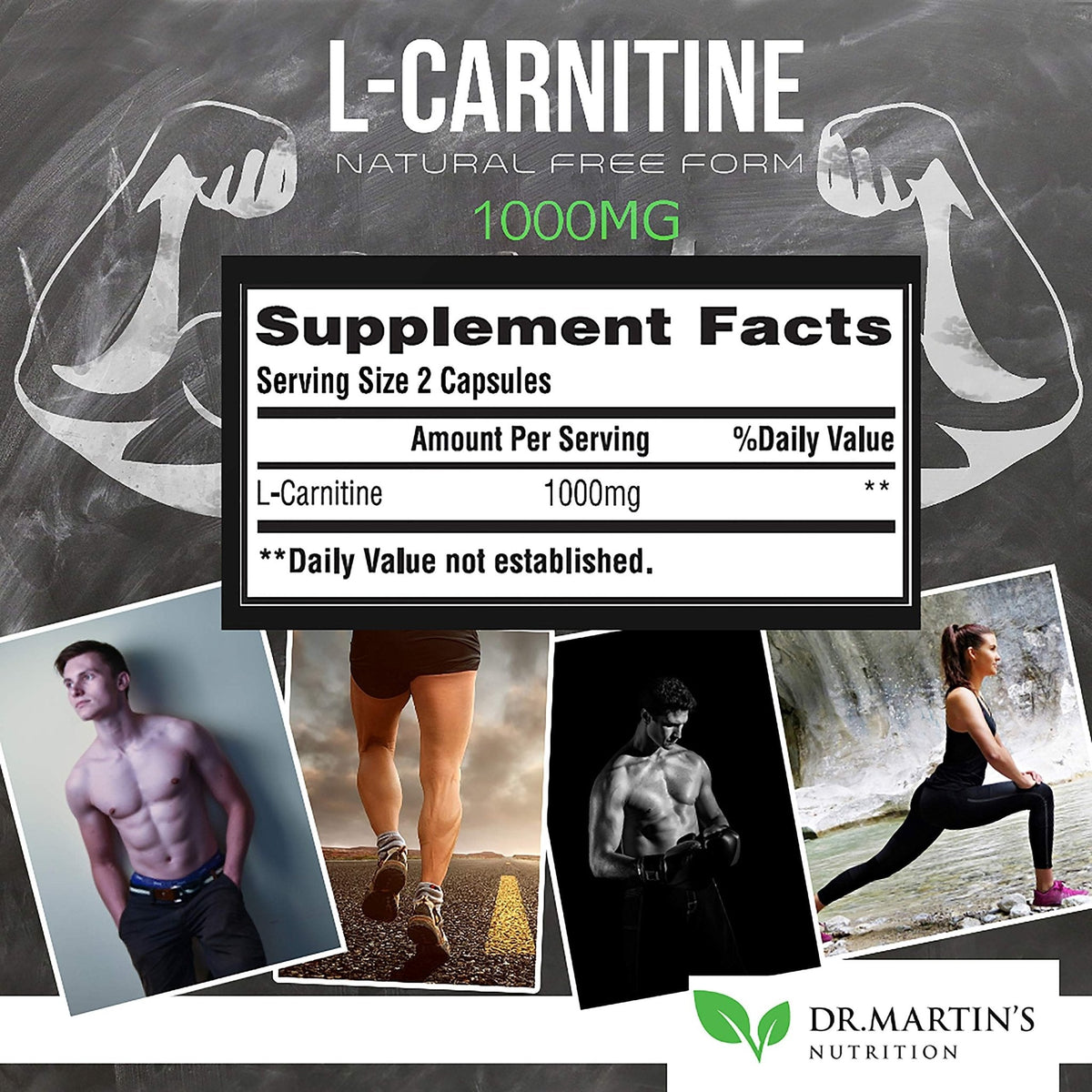 DR. MARTIN'S NUTRITION Extra Strength L-Carnitine - 200 Capsules - 1000mg Per Serving - Boost Your Metabolism and Increase Performance - PrimeBioHealth - canada supplements