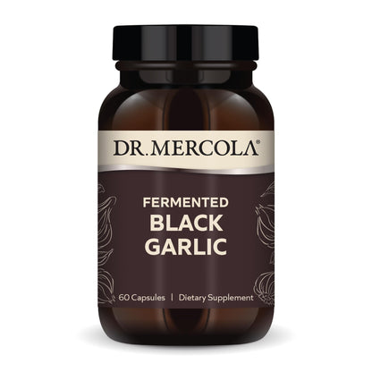 Dr. Mercola Fermented Black Garlic - Antioxidant Supplement - for Immune, Cellular & Heart Health Support - Includes S-Allyl-Cysteine - Non-GMO - PrimeBioHealth - canada supplements