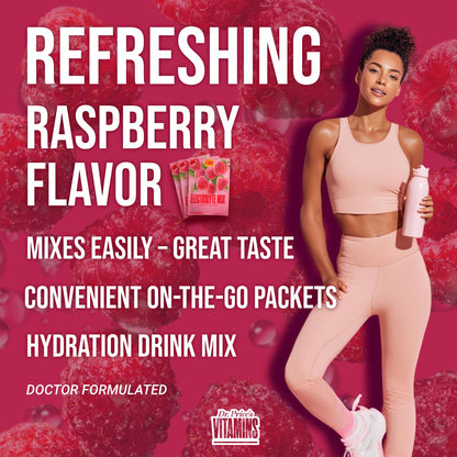 Dr. Price’s Electrolytes Hydration Powder Packets – Raspberry, 30 Packs | Sugar Free Electrolyte Drink Mix, 72+ Trace Minerals, Manganese | Keto Electrolytes, - PrimeBioHealth - canada supplements