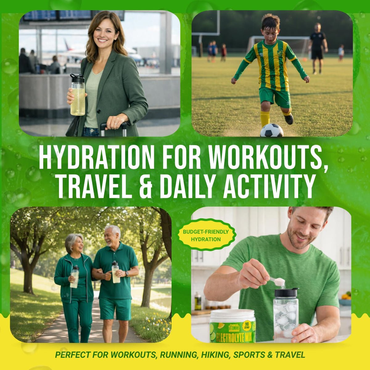Dr. Price’s Electrolytes Powder Bulk – Lemon Lime, 90 Servings | Sugar Free Hydration Drink Mix with 72+ Trace Minerals, Manganese | Keto Electrolytes - PrimeBioHealth - canada supplements