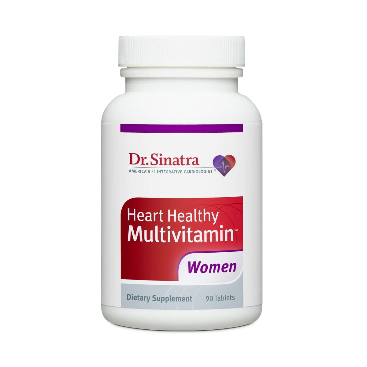 Dr. Sinatra Heart Healthy Multivitamin for Women with Vitamin D 1000 IU, A, B12, C, E, Biotin, Folate, and Zinc, 90 Tablets (30-Day Supply) - PrimeBioHealth - canada supplements