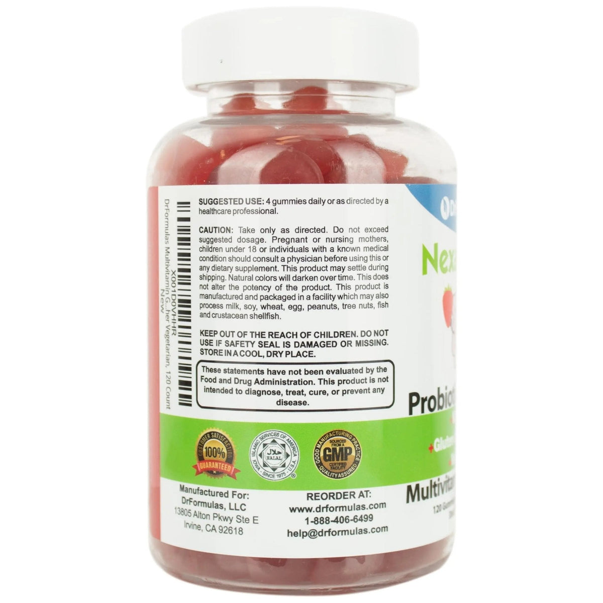DrFormulas Multivitamin Gummies with Omega 3 and Probiotics for Kids and Adults with Vitamin C | Nexabiotic with Vitamin A, C, D3, E, B6, B12 - PrimeBioHealth - canada supplements