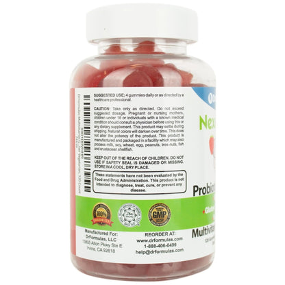 DrFormulas Multivitamin Gummies with Omega 3 and Probiotics for Kids and Adults with Vitamin C | Nexabiotic with Vitamin A, C, D3, E, B6, B12 - PrimeBioHealth - canada supplements