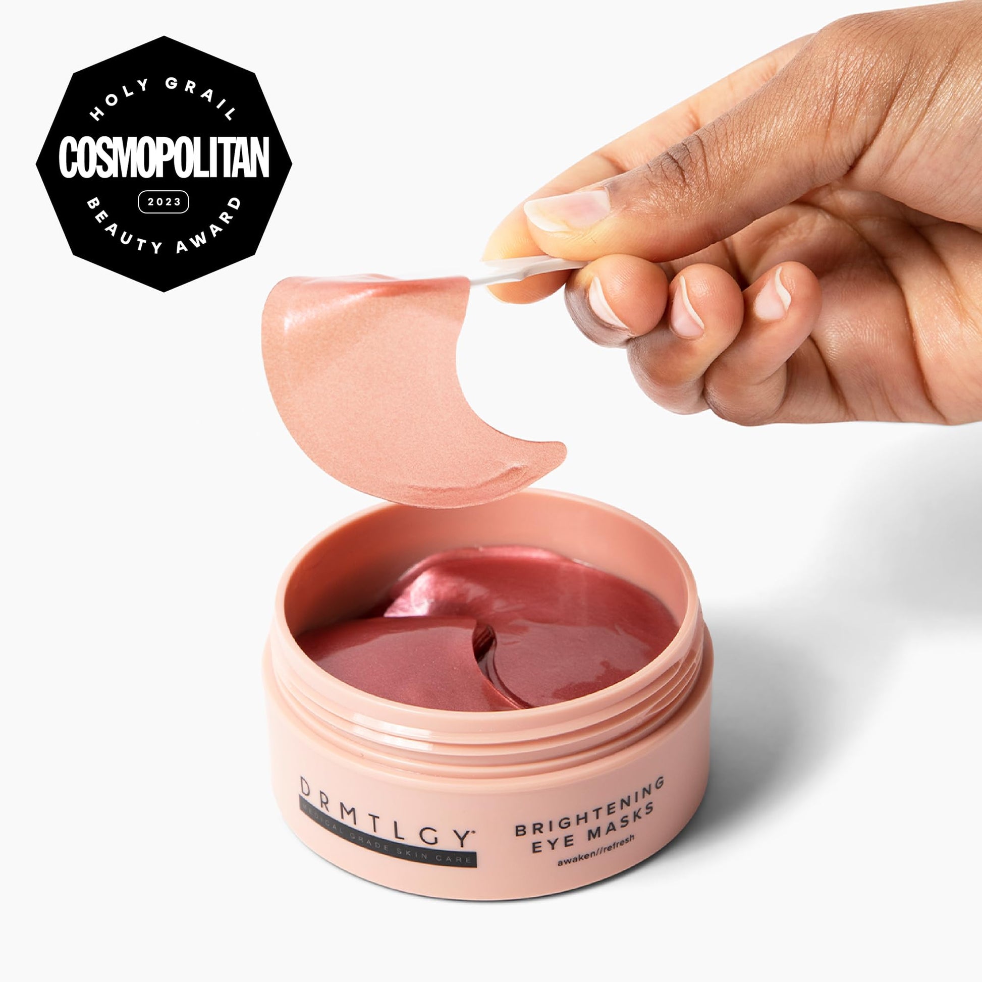 DRMTLGY Brightening Eye Masks – Biodegradable Hydrogel Under Eye Patches with Caffeine, Peptides, Hyaluronic Acid & Niacinamide - PrimeBioHealth - canada supplements