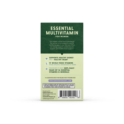 EarthFirst Organic Women’s Multi Once Daily, Women's Multivitamin, Iron, Vitamin B12 & More, 19 Vitamins from Herbs & Superfoods, 30 Count - PrimeBioHealth - canada supplements