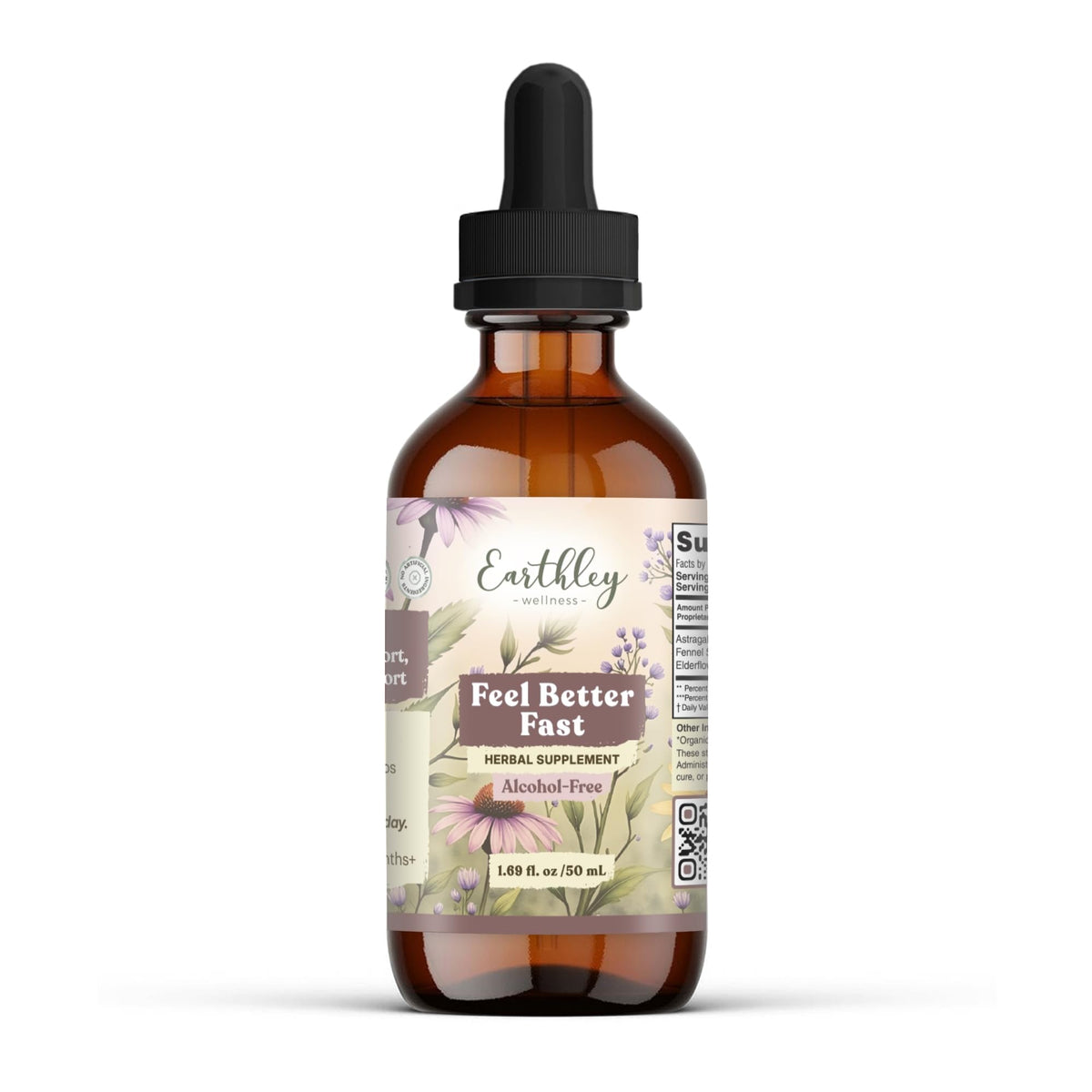 Earthley Wellness Feel Better Fast, All-Natural Relief for Minor Ailments, Organic Herbal Formula, Supports Immune & Digestive Health, Echinacea Root and More - PrimeBioHealth - canada supplements