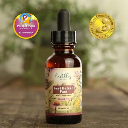 Earthley Wellness Feel Better Fast, All-Natural Relief for Minor Ailments, Organic Herbal Formula, Supports Immune & Digestive Health, Echinacea Root and More - PrimeBioHealth - canada supplements