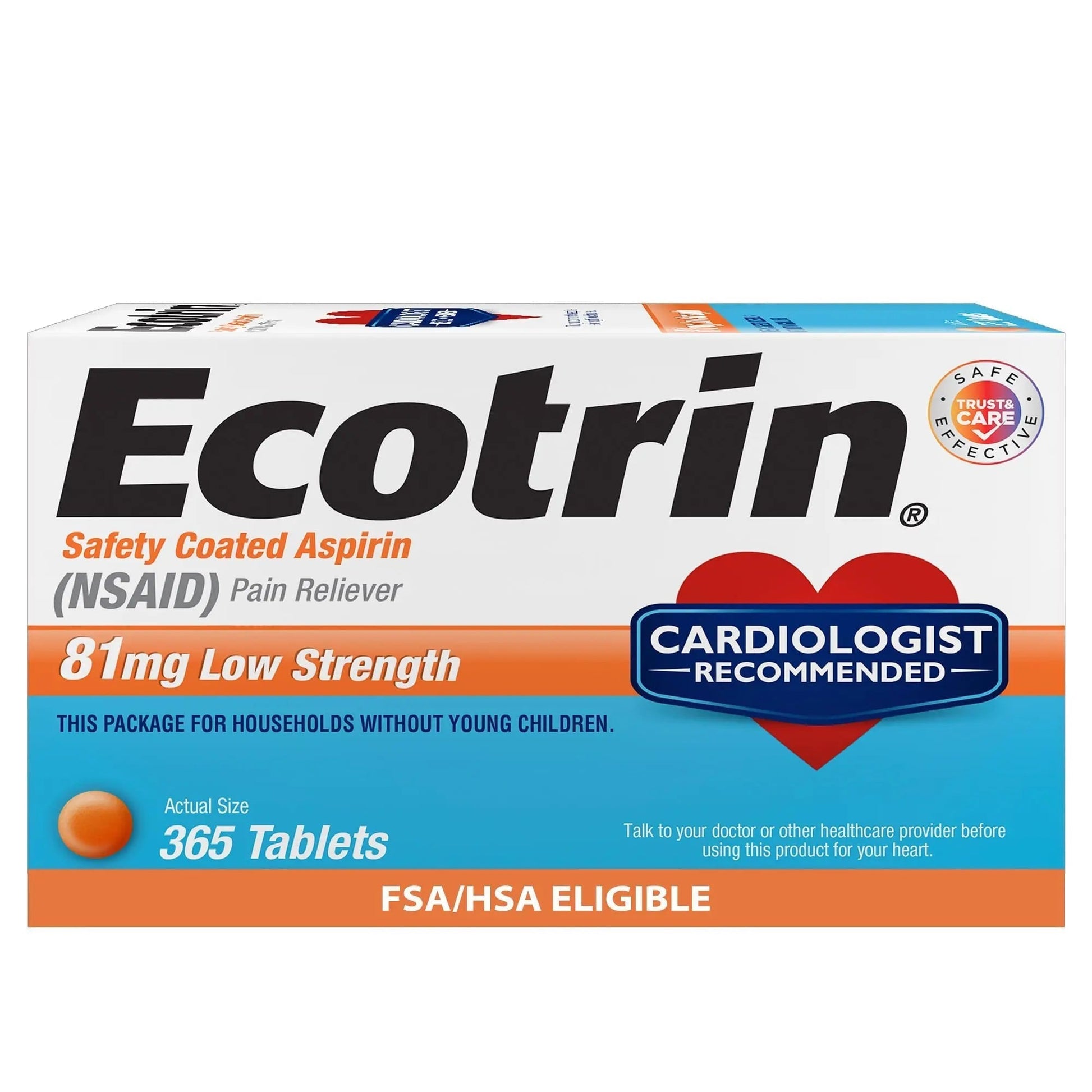 Ecotrin Low Strength Aspirin Arthritis Pain Relief, Safety Coated 81mg Aspirin Tablets for Arthritis, Toothache & Headache Relief, 365 Count - PrimeBioHealth - canada supplements