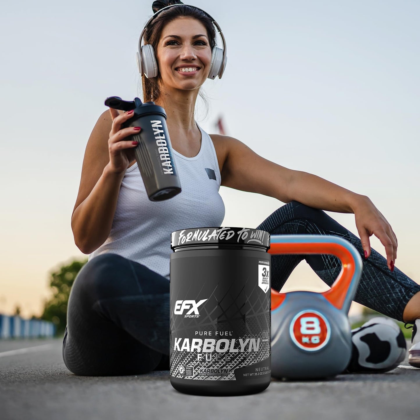 EFX Sports Karbolyn Fuel | Fast-Absorbing Carbohydrate Powder | Carb Load, Sustained Energy, Quick Recovery | Stimulant Free | 20 Servings (Neutral) - PrimeBioHealth - canada supplements