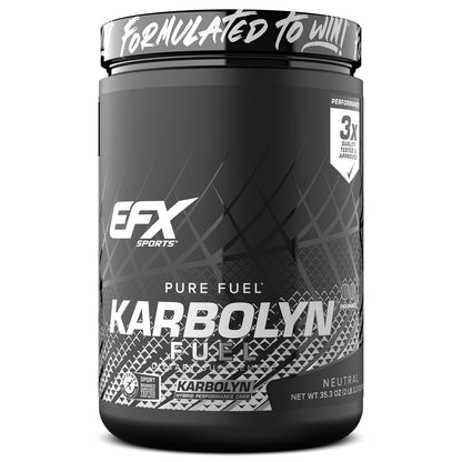 EFX Sports Karbolyn Fuel | Fast-Absorbing Carbohydrate Powder | Carb Load, Sustained Energy, Quick Recovery | Stimulant Free | 20 Servings (Neutral) - PrimeBioHealth - canada supplements