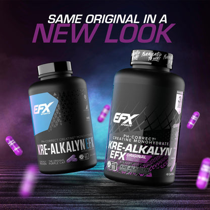 EFX Sports Kre-Alkalyn EFX | pH Correct Creatine Monohydrate Pill Supplement | Strength, Muscle Growth & Performance | 120 Servings, 240 Capsules - PrimeBioHealth - canada supplements