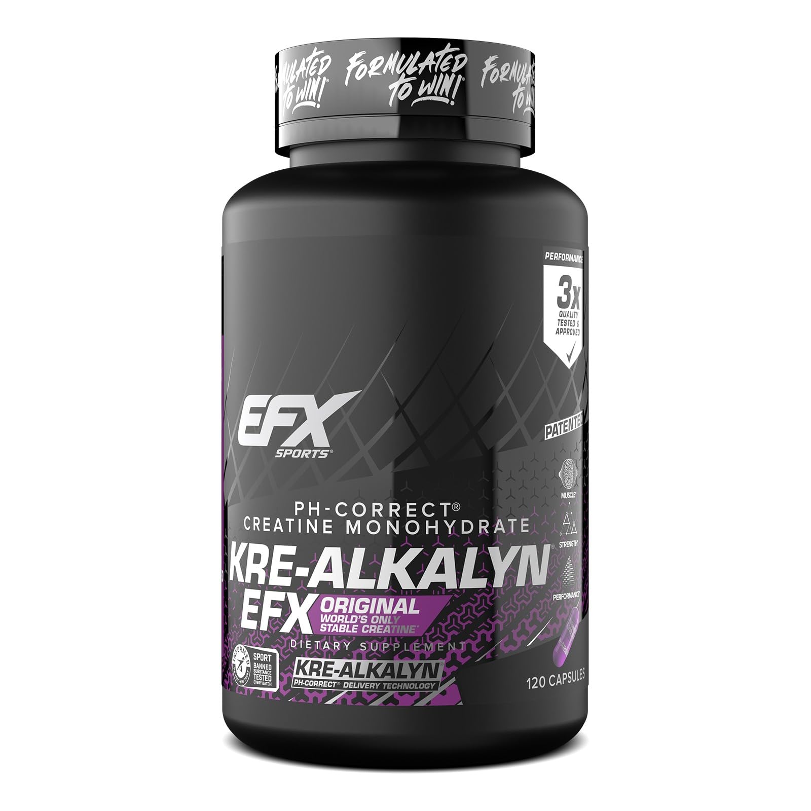 EFX Sports Kre-Alkalyn EFX | pH Correct Creatine Monohydrate Pill Supplement | Strength, Muscle Growth & Performance - PrimeBioHealth - canada supplements