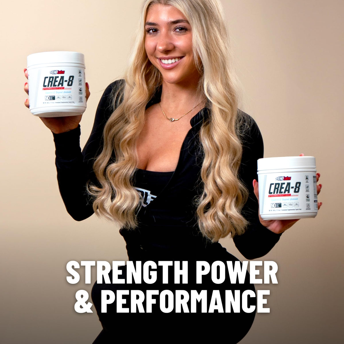 EHP Labs CREA-8 Micronized Creatine Monohydrate Powder - Unflavored Creatine Powder for Muscle Growth, Increased Strength, Enhanced Energy Output - PrimeBioHealth - canada supplements