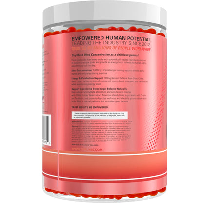 EHP Labs OxyShred Gummies - Pre Workout Gummies & Energy Chews with 100mg Caffeine, L-Carnitine for Thermo & Metabolic Support, All Natural Energy Boost - PrimeBioHealth - canada supplements
