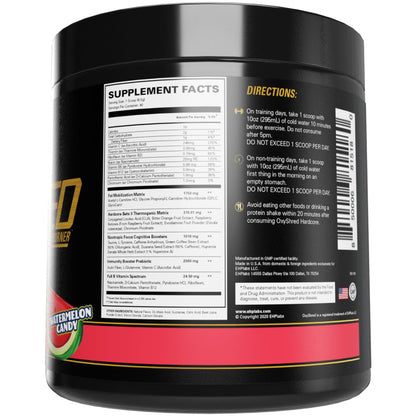 EHP Labs OxyShred Hardcore Super Dosed Pre Workout Powder - Preworkout Powder with L Glutamine & Acetyl L Carnitine, Energy Boost Drink - 275mg of Caffeine - PrimeBioHealth - canada supplements