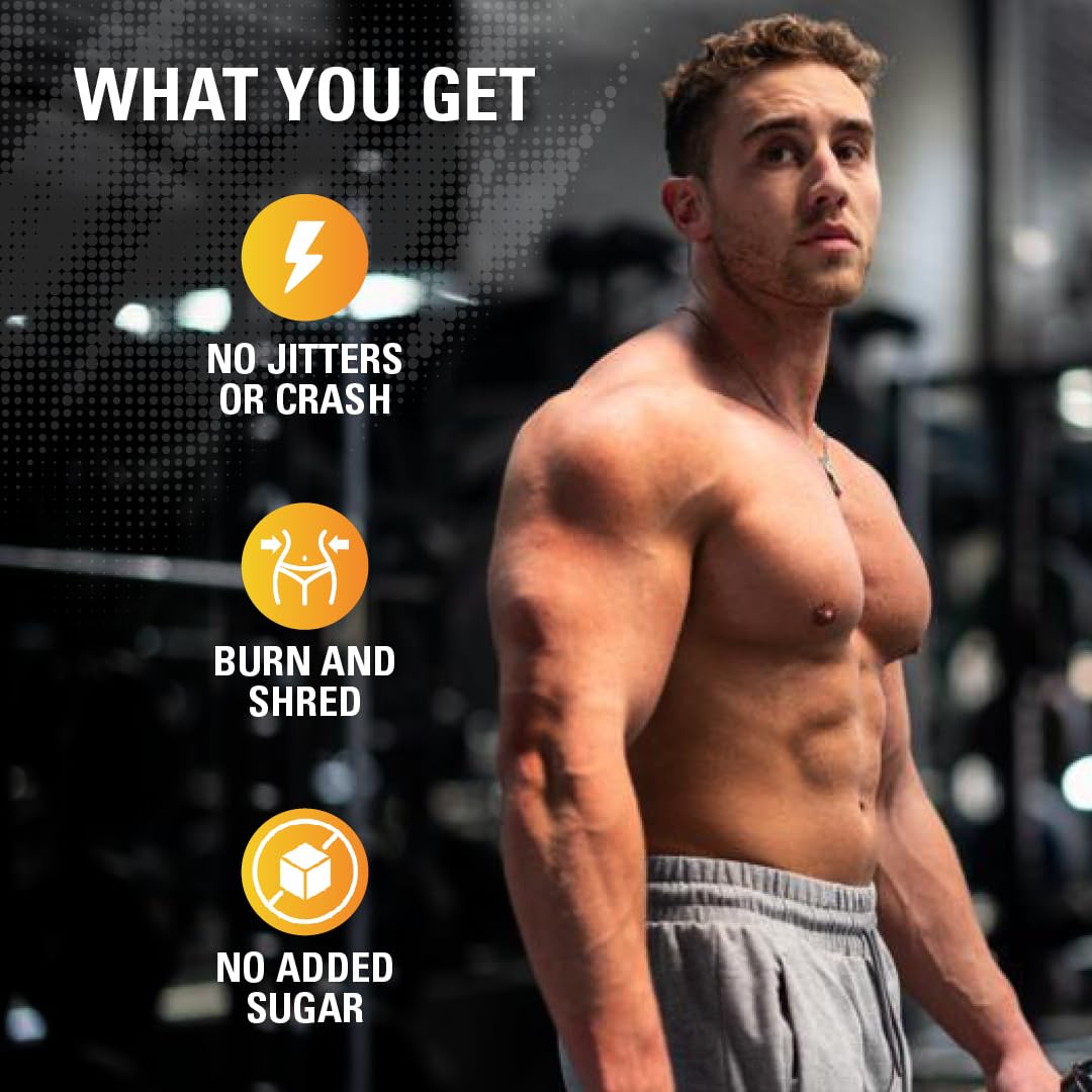EHP Labs OxyShred Non Stimulant Pre Workout Powder - Stim Free Pre Workout, Caffeine Free Preworkout for Men & Women with L Glutamine & Acetyl L Carnitine - Peach, 60 Servings - PrimeBioHealth - canada supplements