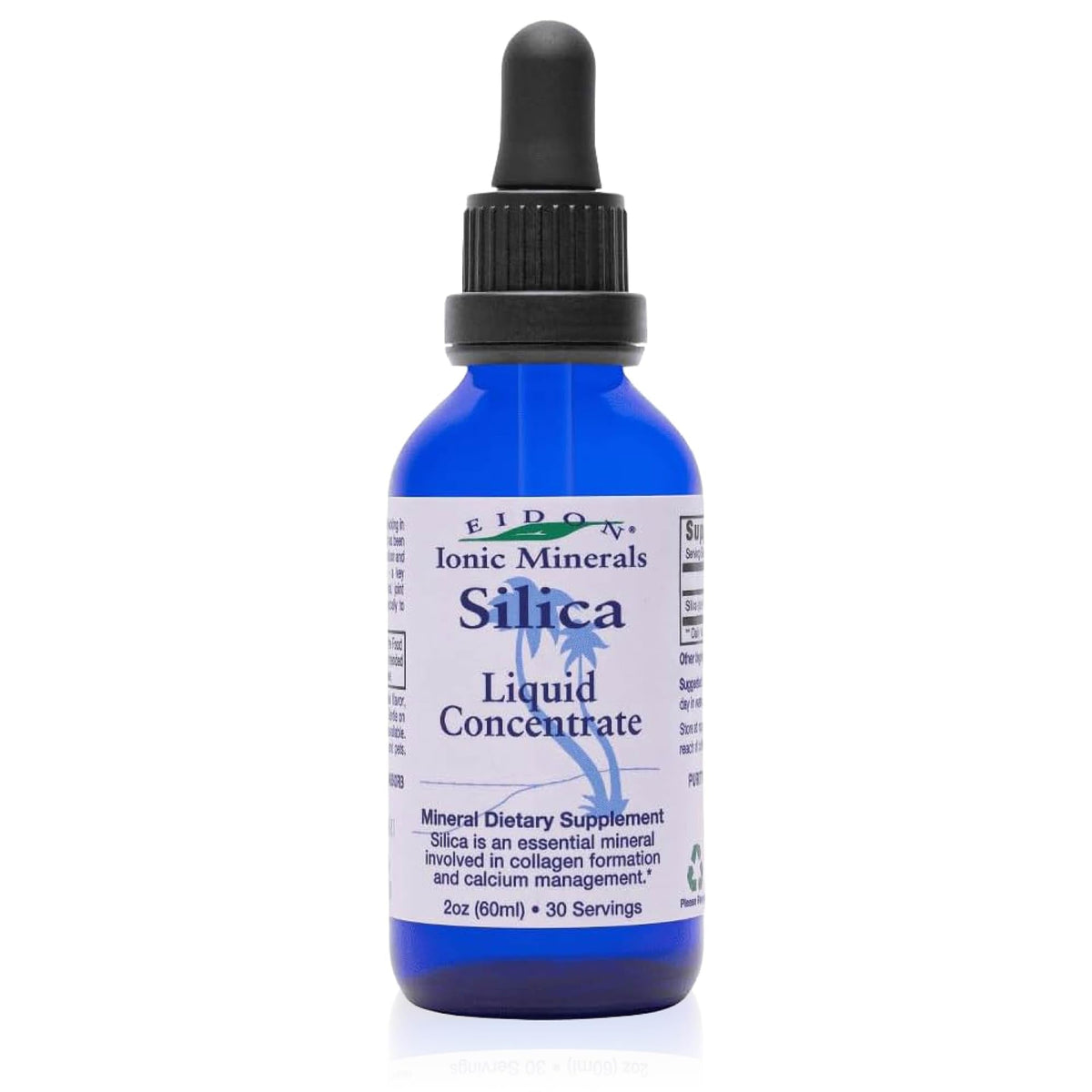 Eidon Liquid Silica Mineral Concentrate - Silica Supplement for Hair, Skin, and Nails, Supplement Drops to Support Collagen Production & Hair Loss - PrimeBioHealth - canada supplements