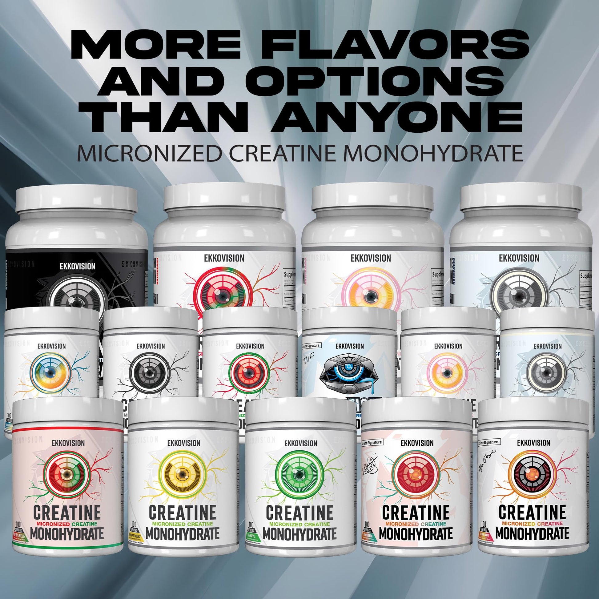 Ekkovision Creatine Monohydrate Powder, Micronized, Unflavored, Pre Workout & Post Workout Supplement for Men and Women, Energy Support, Easy to Mix in Shakes - PrimeBioHealth - canada supplements