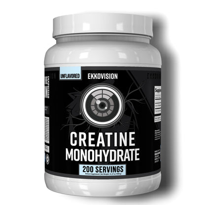 Ekkovision Creatine Monohydrate Powder, Micronized, Unflavored, Pre Workout & Post Workout Supplement for Men and Women, Energy Support, Easy to Mix in Shakes - PrimeBioHealth - canada supplements