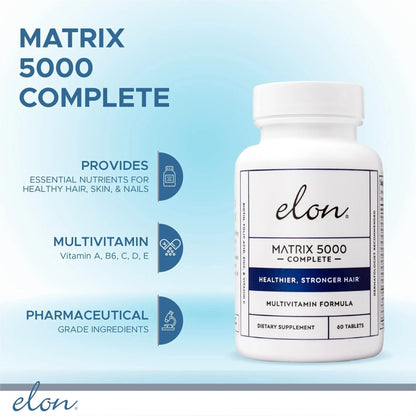 Elon Matrix 5000 Complete Multivitamin — Skin, Hair and Nail Growth Vitamins — Healthy Hair Growth Vitamins for Women & Men - PrimeBioHealth - canada supplements