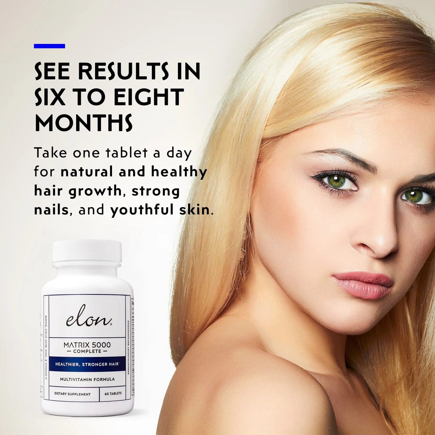 Elon Matrix 5000 Complete Multivitamin — Skin, Hair and Nail Growth Vitamins — Healthy Hair Growth Vitamins for Women & Men - PrimeBioHealth - canada supplements