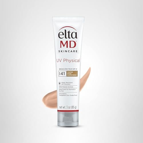 EltaMD UV Physical Tinted Mineral Sunscreen for Face SPF 41, 100% Mineral Actives Tinted Face Lotion, Water Resistant, Paraben-Free - PrimeBioHealth - canada supplements