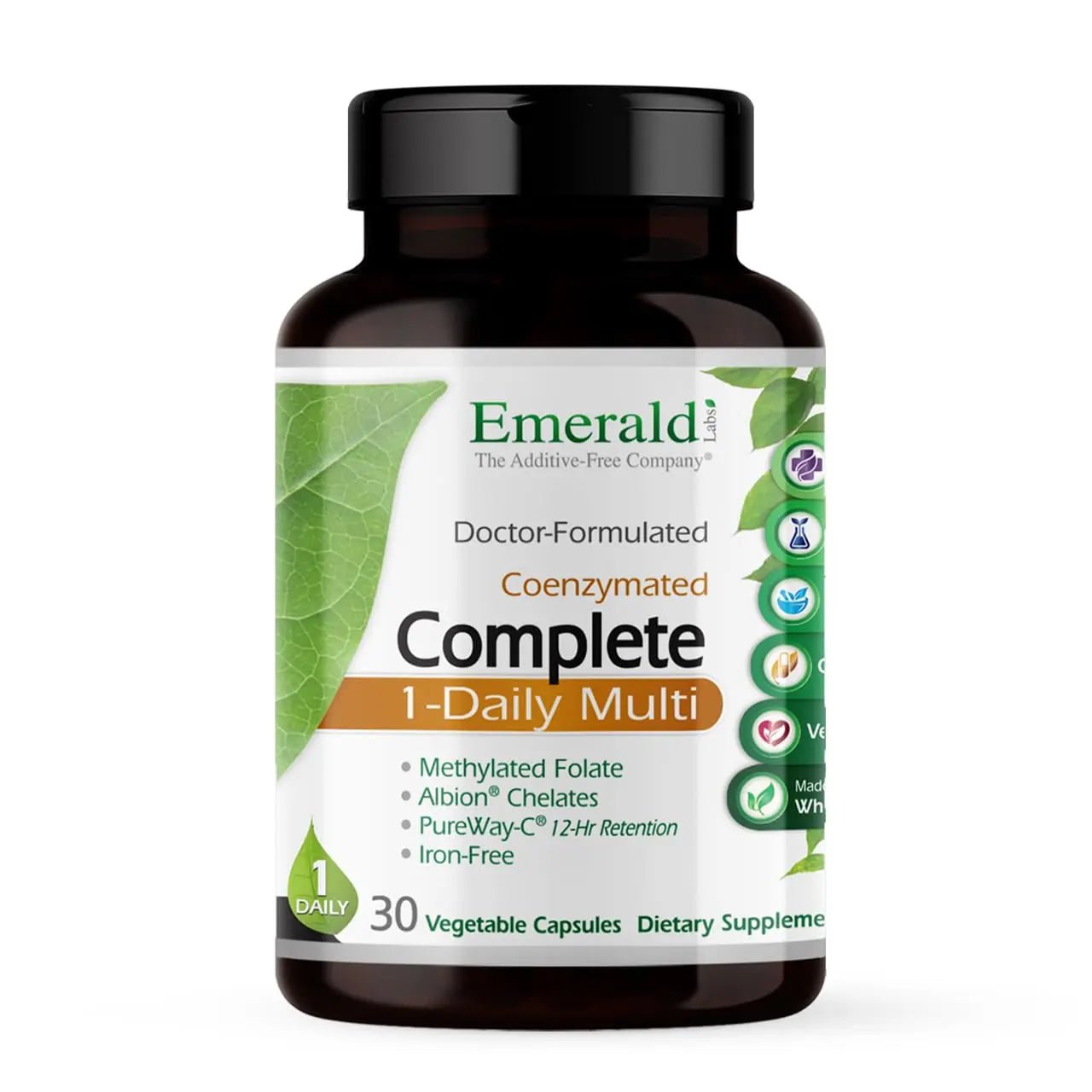 EMERALD LABS Complete 1-Daily Multi - Complete Multivitamin for Men & Women with Vitamin C, Methylated Folate, Whole-Food Blend - PrimeBioHealth - canada supplements