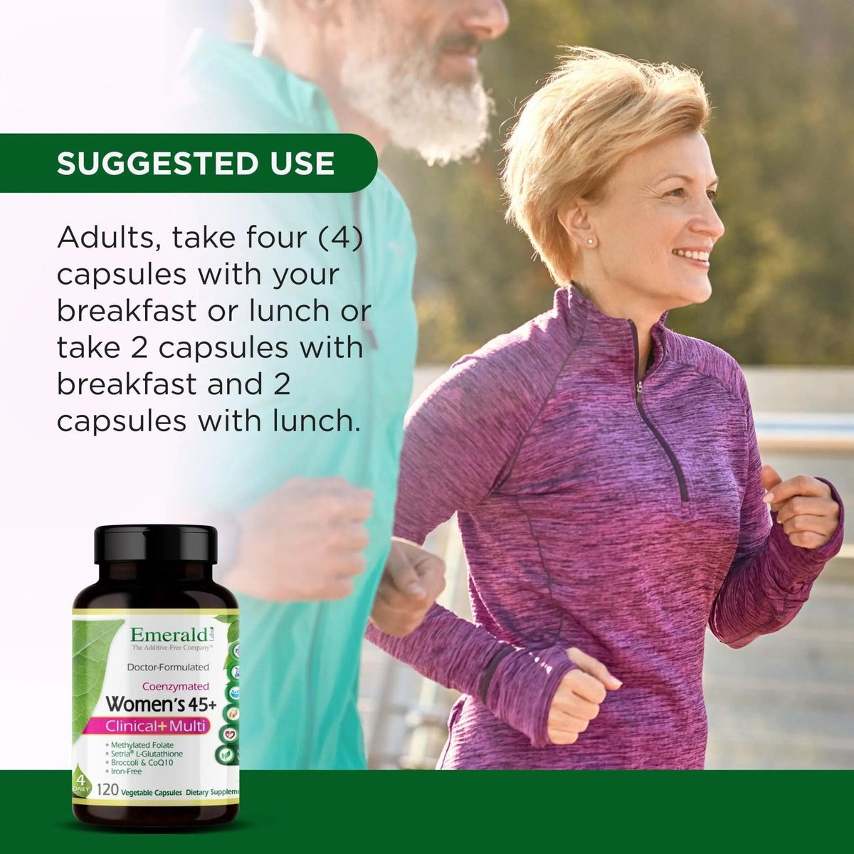 Emerald Labs Women's 45+ Clinical Multi - Multivitamin for Comprehensive Support, Bone & Heart Health* - Designed for Women 45+ - PrimeBioHealth - canada supplements
